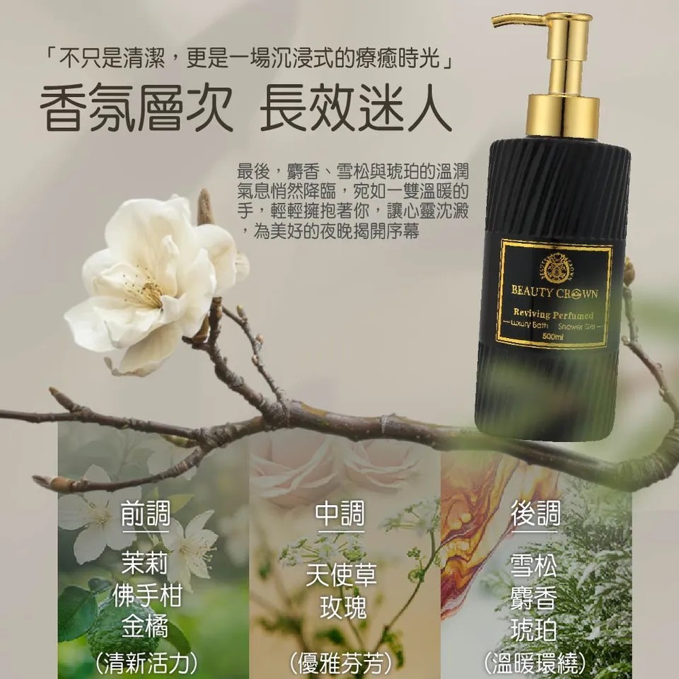【鈔級香】緞光花語沐浴露500ml 圖 4