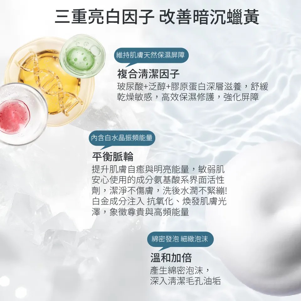 【BEAUTY CROWN】白金胺基酸美白洗面露 330ml 圖 8
