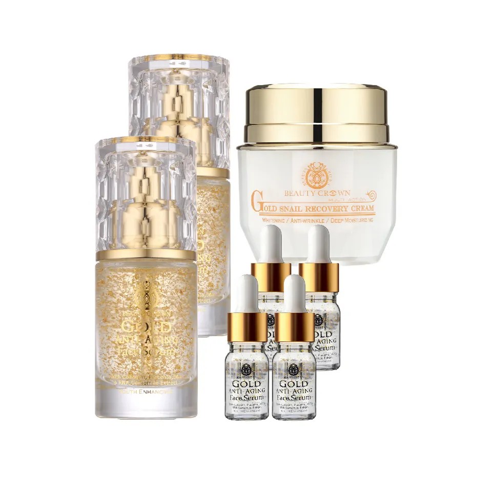 【BEAUTY CROWN】靚白抗皺肌因賦活精華 35mlX2 + 金鑽彈潤緊緻霜 55ml 縮圖 1