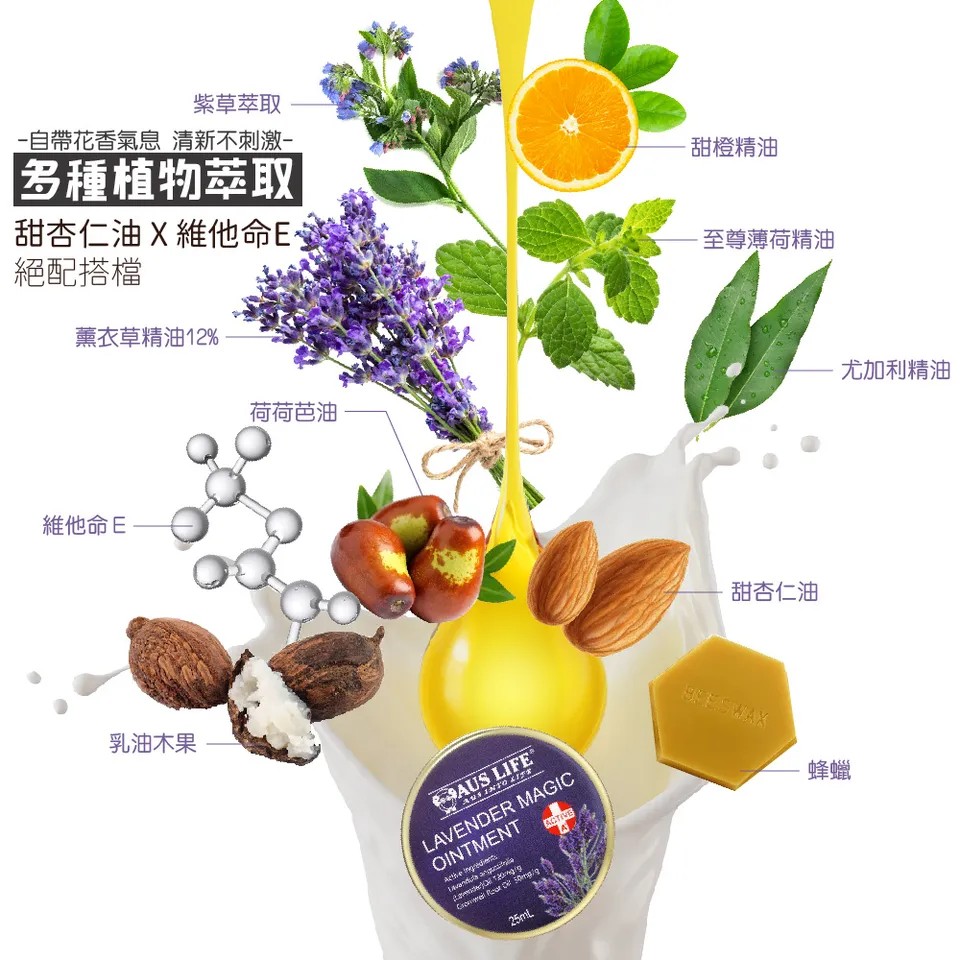 【澳思萊AUS LIFE】薰衣草滾珠舒緩霜 3入組 圖 7