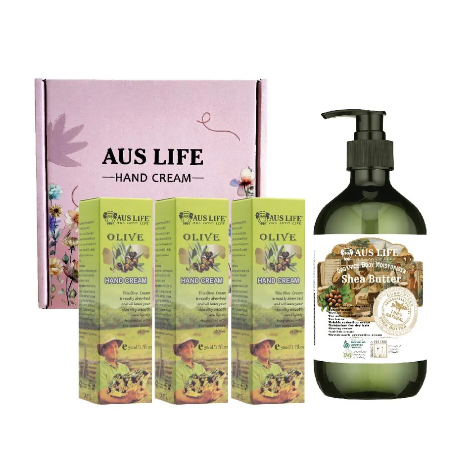 【澳思萊AUS LIFE】芳療精油護手霜及乳木果身體乳 4入組 圖 3