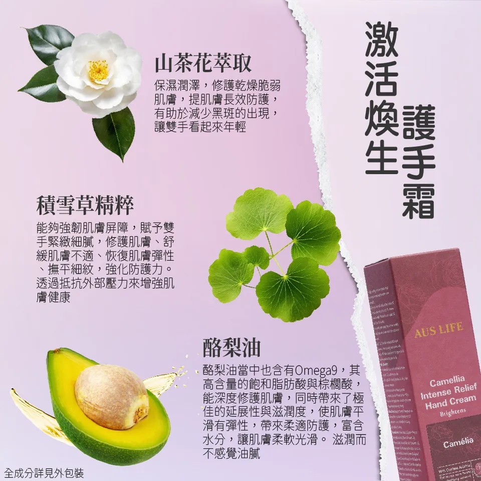 【澳思萊AUS LIFE】芳療精油護手霜及乳木果身體乳 4入組 圖 18