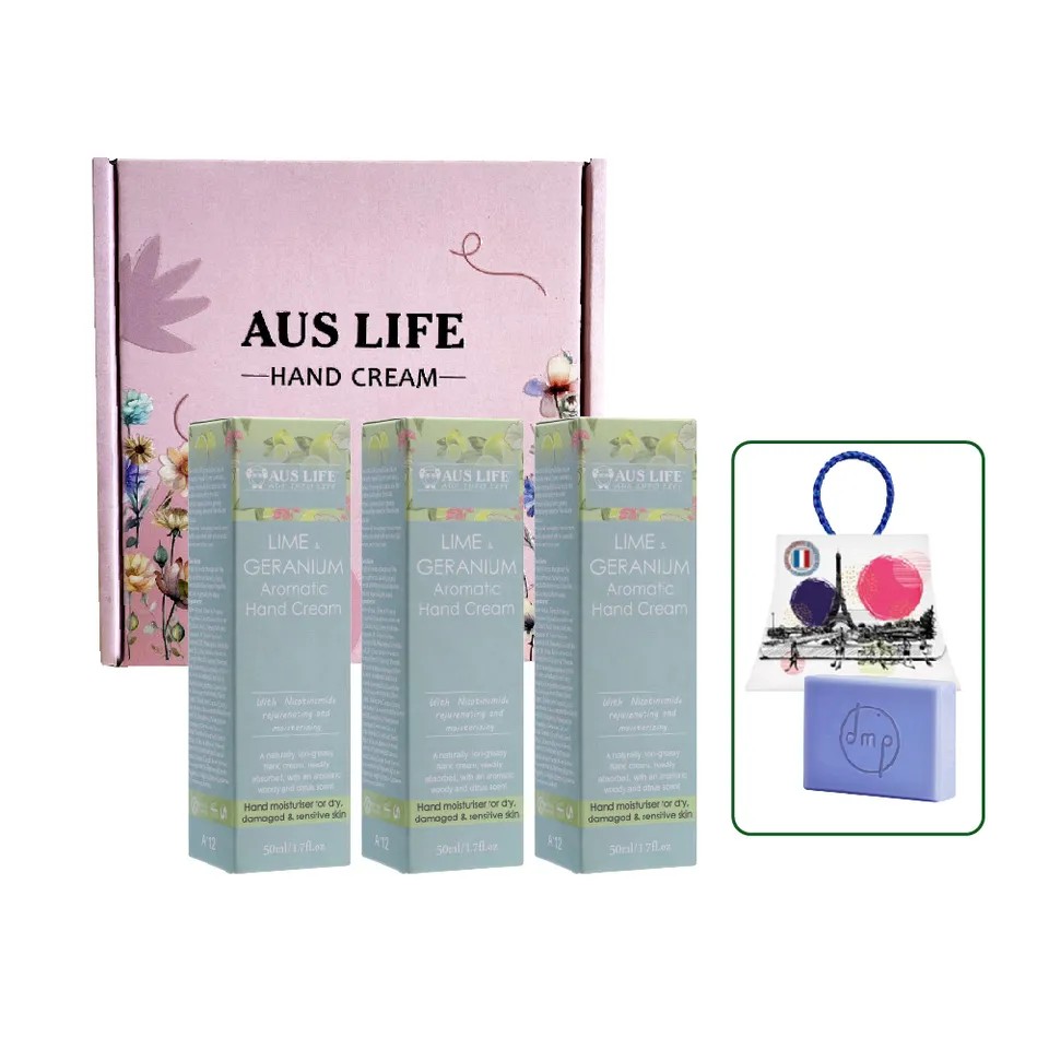 【澳思萊AUS LIFE】芳療精油護手霜 3入組 圖 2