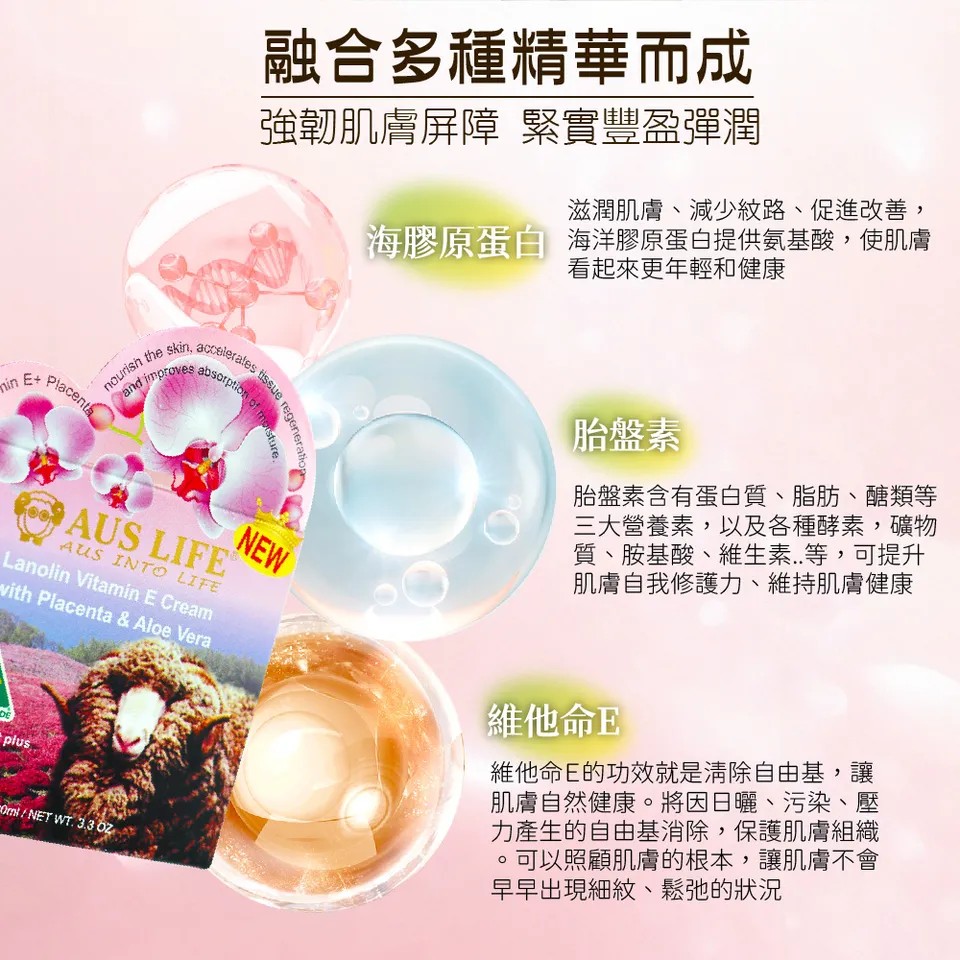 【澳思萊AUS LIFE】蘭鑽奢華乳霜 100ml 5入特惠組 圖 6