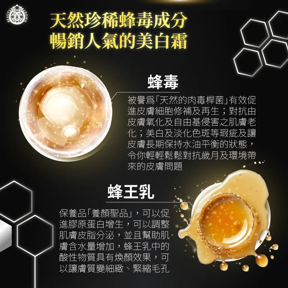 【BEAUTY CROWN】蜂肽奇蹟美白霜 50ml 圖 6