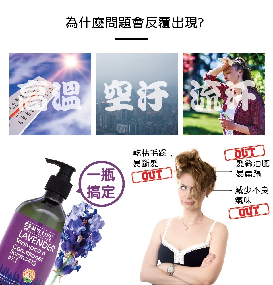 【澳思萊AUS LIFE】薰衣草活絡健康洗髮精 500ml 圖 4