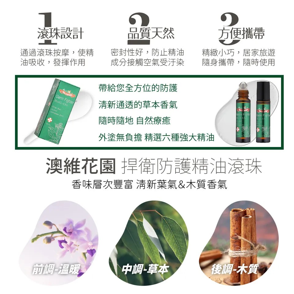 【澳維花園Aus Garden】捍衛防護精油滾珠 10ml 圖 8