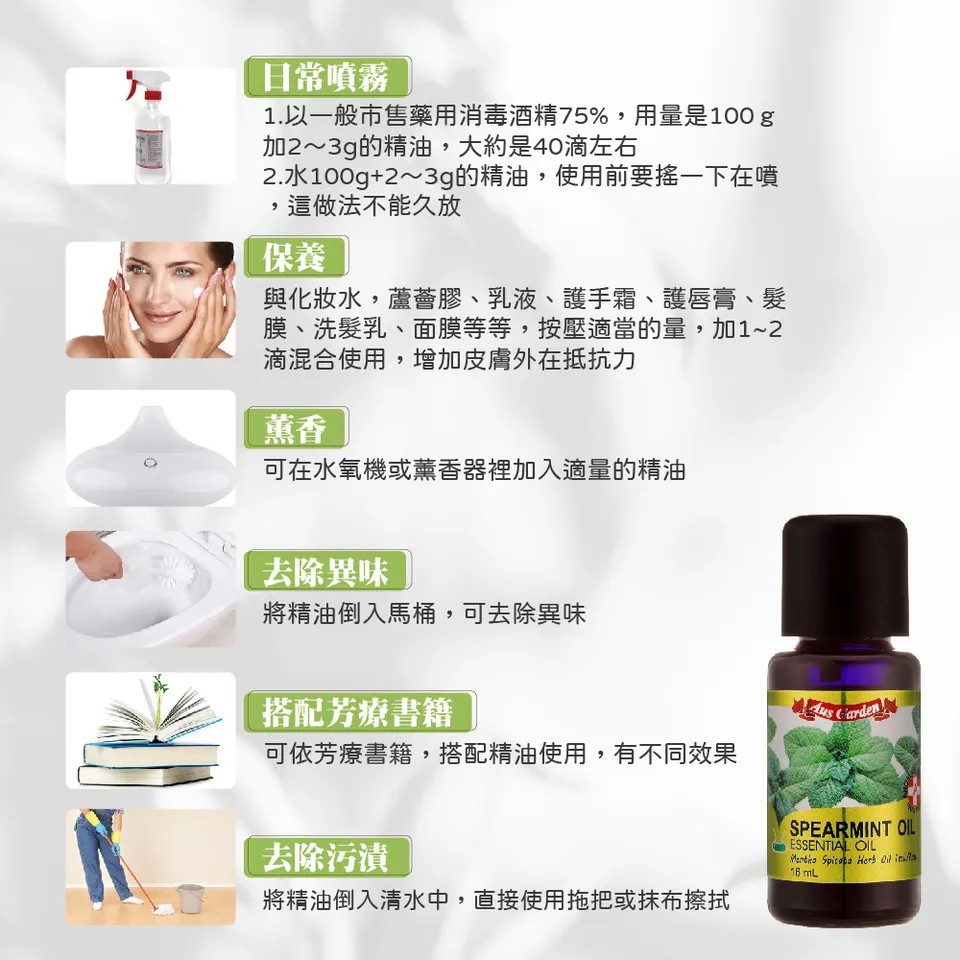 【澳維花園Aus Garden】綠薄荷精油 16ml 圖 10