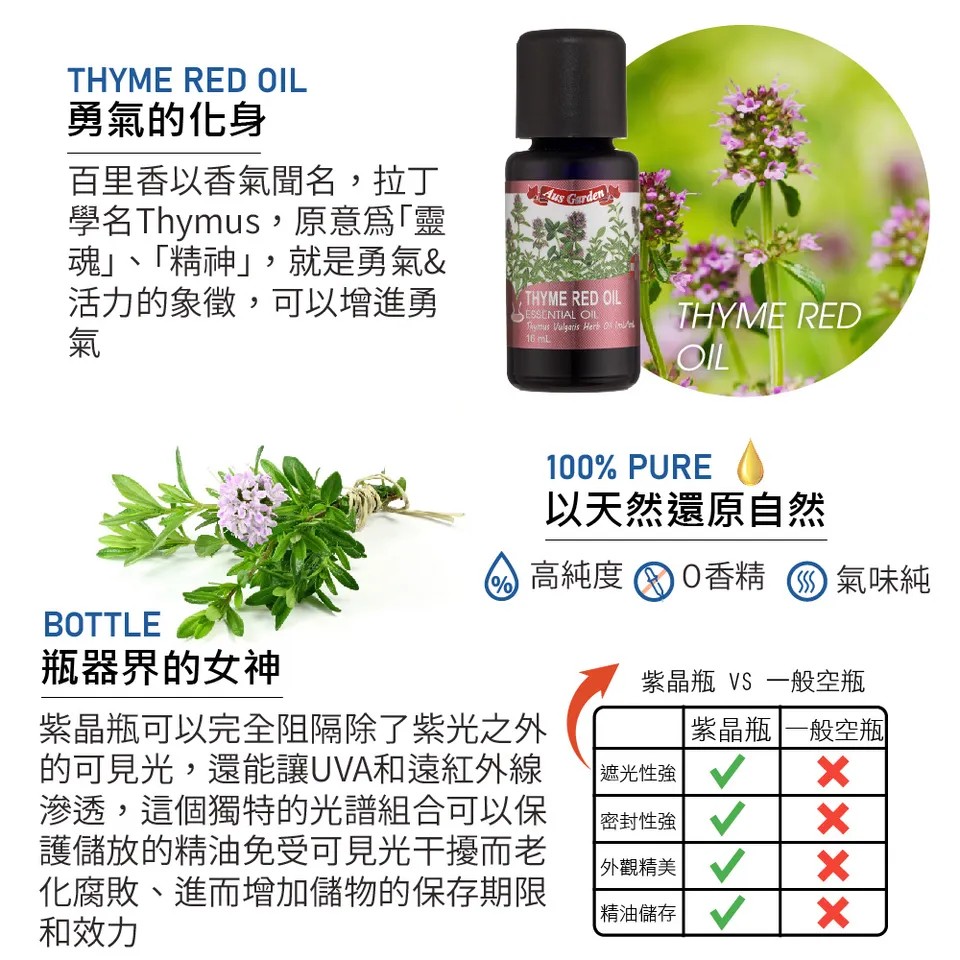 【澳維花園Aus Garden】百里香精油 16ml 圖 7