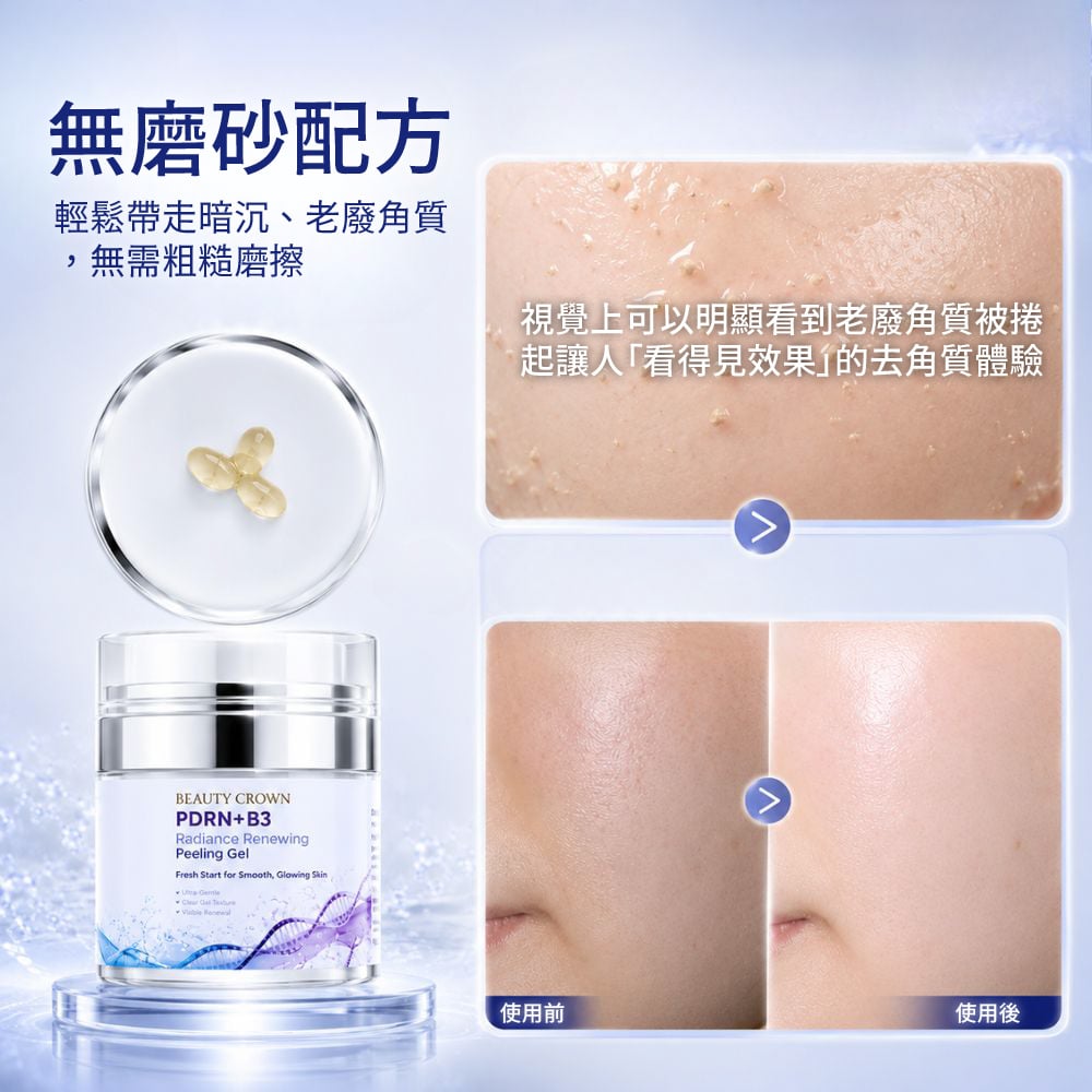 【BEAUTY CROWN】PDRN+B3 淨透拋光去角質凝膠 圖 5