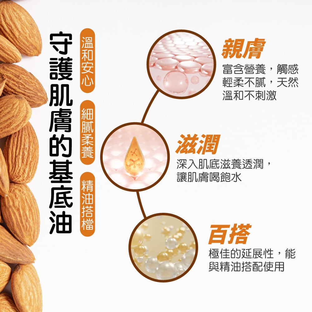 【澳維花園Aus Garden】澳洲精純甜杏仁油 155ml 圖 6