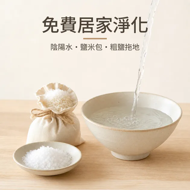 免費居家淨化法：陰陽水、鹽米包、粗鹽拖地怎麼做｜芳療生活儀式｜澳思萊芳療筆記