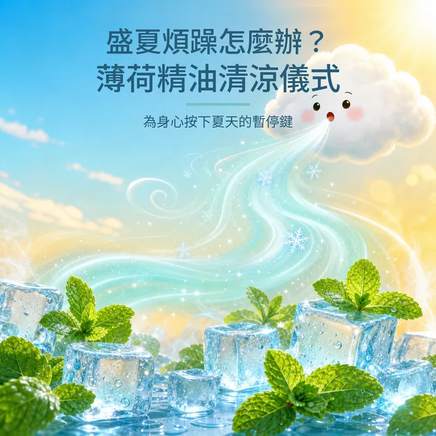 盛夏煩躁怎麼辦？薄荷精油清涼儀式提案｜芳療生活儀式｜澳思萊芳療筆記